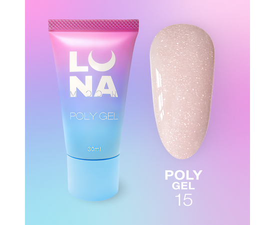 LUNAmoon. Polygel #15, 30 ml, полігель #1