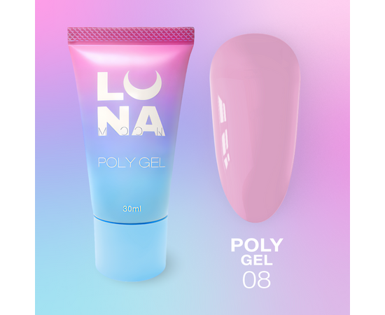 LUNAmoon. Polygel #08, 30 ml, полігель #1