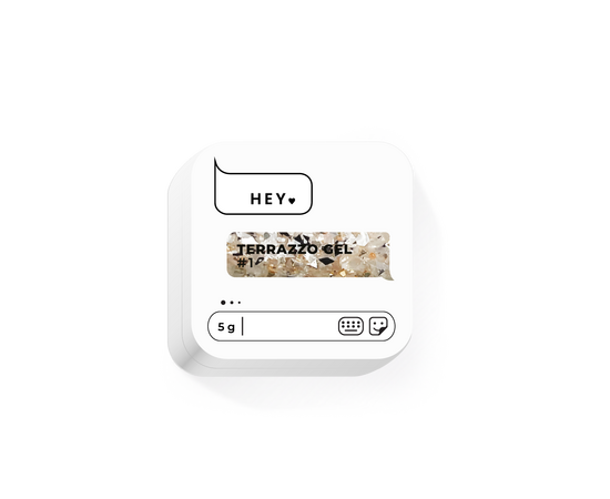 HEYLOVE. Terrazzo gel, #1, 5 g, гель для дизайну #1
