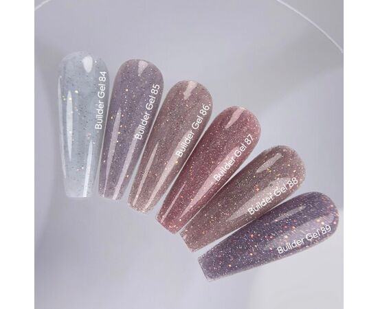 NOTD. Builder Gel, #89, 15 ml. Гель для нарощування, холодний лавандовий світловідбиваючий #3