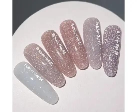 NOTD. Builder Gel, #89, 15 ml. Гель для нарощування, холодний лавандовий світловідбиваючий #4