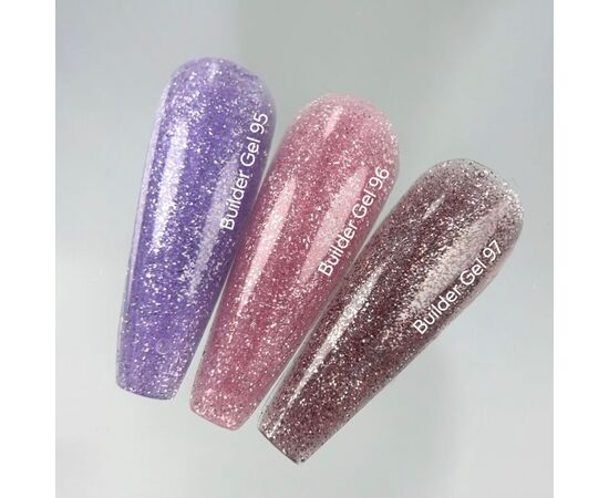NOTD. Builder Gel, #97, 15 ml. Гель для нарощування, коричневий світловідбиваючий #3