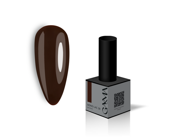 GA&MA. Single-phase Gel Polish, Mono Lac, #028, 6 ml. Однофазний гель лак, "Моно лак" #1