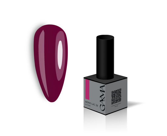 GA&MA. Single-phase Gel Polish, Mono Lac, #029, 6 ml. Однофазний гель лак, "Моно лак" #1