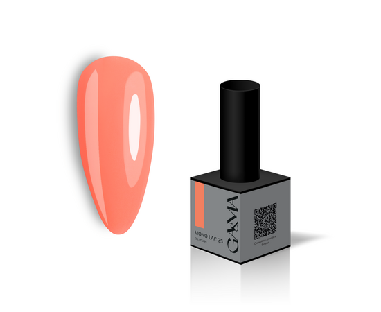 GA&MA. Single-phase Gel Polish, Mono Lac, #035, 6 ml. Однофазний гель лак, "Моно лак" #1