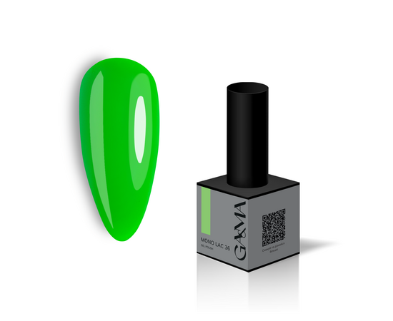 GA&MA. Single-phase Gel Polish, Mono Lac, #036, 6 ml. Однофазний гель лак, "Моно лак" #1