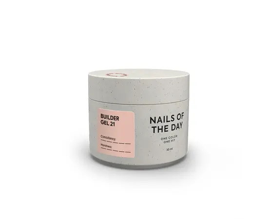 NOTD. Builder Gel, #21, 30 ml. Гель для нарощування, теплий нюдовий #1
