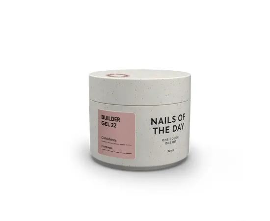NOTD. Builder Gel, #22, 30 ml. Гель для нарощування, нюдовий #1