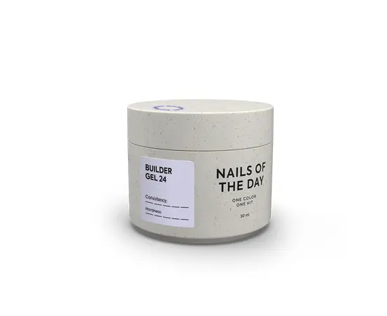 NOTD. Builder Gel, #24, 30 ml. Гель для нарощування, молочний з рожевою вуаллю #1