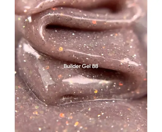 NOTD. Builder Gel, #88, 15 ml. Гель для нарощування, бежевий світловідбиваючий #2