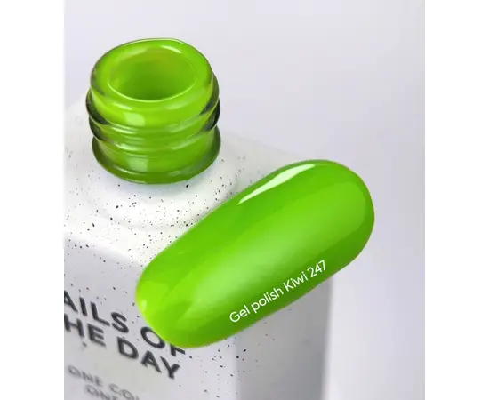 NOTD. Gel Polish, Kiwi-247, 10 ml. Гель-лак, неоново-зелений #2