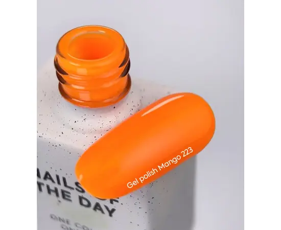 NOTD. Gel Polish, Mango-223, 10 ml. Гель-лак, неоново-помаранчевий #2