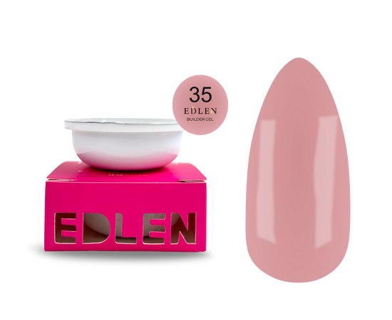 EDLEN. REFILE, Builder gel Office №35, 30 ml. ЗМІННИЙ КАРТРИДЖ, гель для нарощування #1