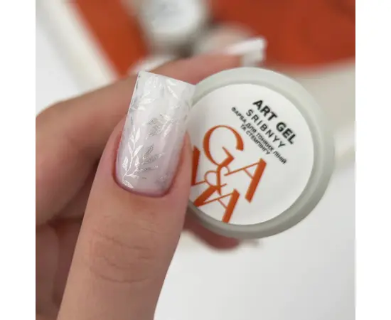 GA&MA. Art gel SILVER, 5 g, Гель-фарба, срібна #2
