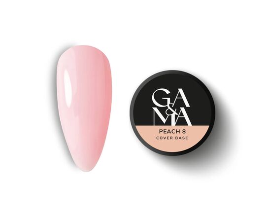 GA&MA. Cover base #8, PEACH, 30 ml #1