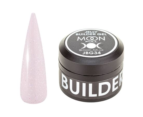 MOON FULL. Jelly builder gel, #34, 30 ml. Гель-желе для нарощування #1