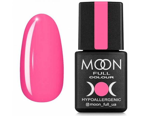 MOON FULL. Gel Polish,  Spring-Summer #606, 8 ml. Гель-лак, яскраво-рожевий #1