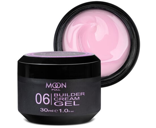 MOON FULL. Builder gel, #06, 30 ml. Гель для нарощування, натуральний рожевий #1
