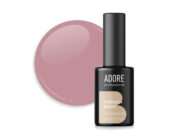 ADORE. French Base, №13, Demure, 8 ml. Камуфлююча база #1