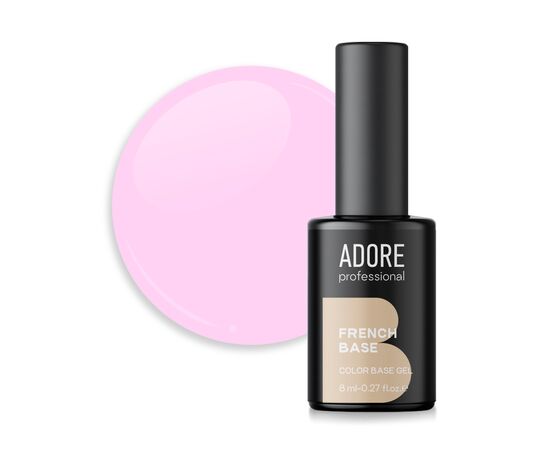 ADORE. French Base, №15, Baby blush, 8 ml. Камуфлююча база #1