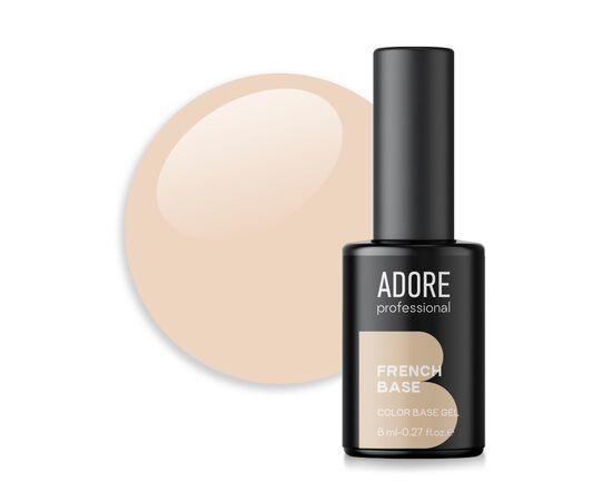ADORE. French Base, №19, Sand, 8 ml. Камуфлююча база #1