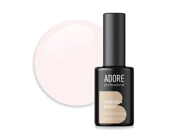 ADORE. French Base, №18, Ivory, 8 ml. Камуфлююча база #1