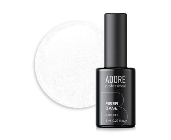 ADORE. Fiber base, clear, 8 ml. Укріплююча база з волокнами #2