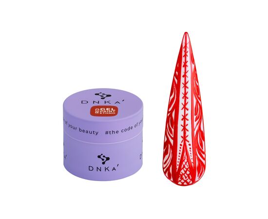 DNKa’. Paint Gel "Ethno", Red, 5 ml. Гель-фарба, червона #1