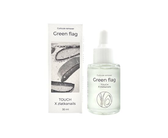 TOUCH. Cuticle Remover "Green Flag", 30 ml, Лужний ремувер для кутикули #1