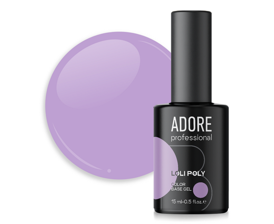 ADORE. Loli Poly Base, №01, Peri, 15 ml. Кольорова полібаза #1