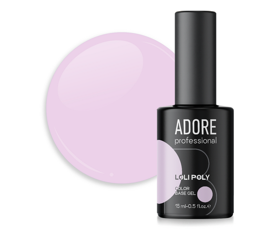ADORE. Loli Poly Base, №03, Pops, 15 ml. Кольорова полібаза #1