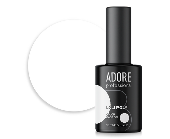 ADORE. Loli Poly Base, №09, Icing, 15 ml. Кольорова полібаза #1