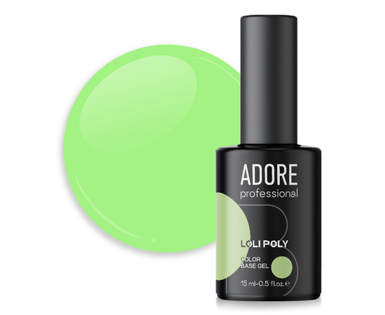 ADORE. Loli Poly Base, №10, Fresh, 15 ml. Кольорова полібаза #1