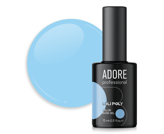 ADORE. Loli Poly Base, №13, Foam, 15 ml. Кольорова полібаза #1