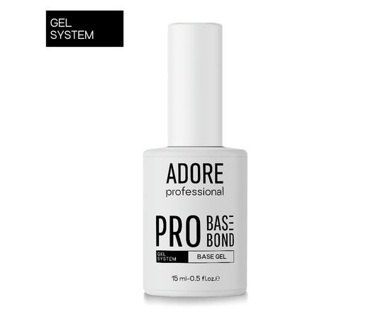 ADORE. PRO Base-Bond, clear, 15 ml. Прозора тонка база для гелевої системи #1
