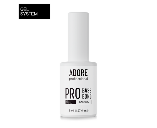 ADORE. PRO Base-Bond, clear, 8 ml. Прозора тонка база для гелевої системи #1