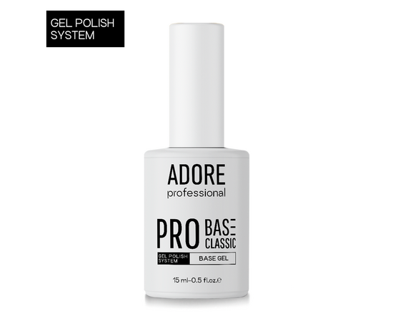 ADORE. PRO Base Classic, clear, 15 ml. Прозора база для гель-лаку #1
