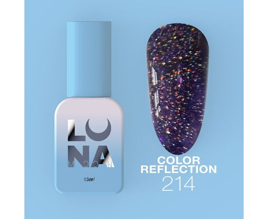 LUNAmoon. Reflection Gel Polish #214, 8 ml, світловідбиваючий гель-лак #1