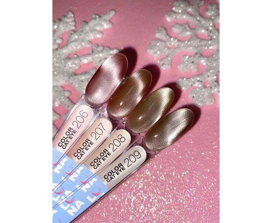 LUNAmoon. "Cat Eye" Gel Polish #209, 8 ml, гель-лак «Котяче око» #4