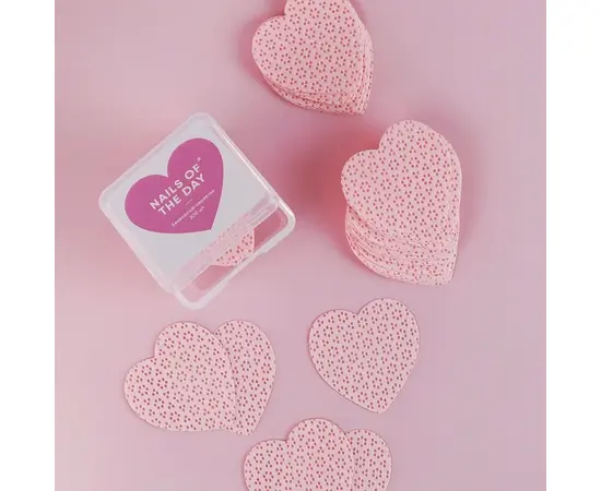 NOTD. Lint-free perforated wipes, hearts, 200 pcs. Безворсові серветки для манікюру перфоровані, у формі сердечок, 200 шт #2