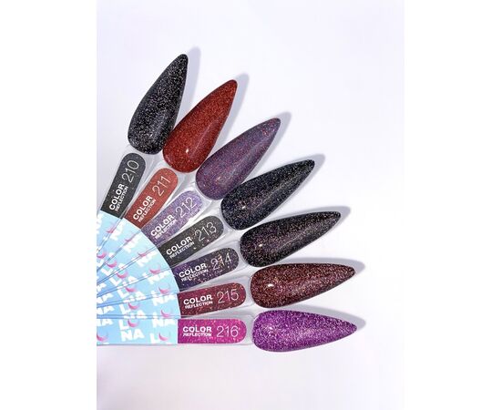 LUNAmoon. Reflection Gel Polish #214, 8 ml, світловідбиваючий гель-лак #7