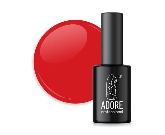 ADORE. Gel Polish, #104, Red, 8 ml. Гель-лак, класичний світло-червоний #1