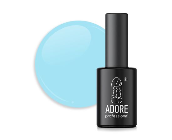 ADORE. Gel Polish, #113, Aqua, 8 ml. Гель-лак, світло-блакитний #1