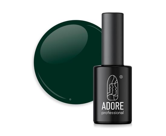 ADORE. Gel Polish, #121, Bottle, 8 ml. Гель-лак, темно-зелений #1