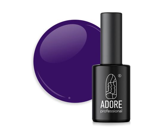 ADORE. Gel Polish, #132, Retro, 8 ml. Гель-лак, насичений фіолетовий #1