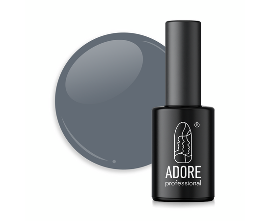 ADORE. Gel Polish, #135, Rock, 8 ml. Гель-лак, сіре каміння #1