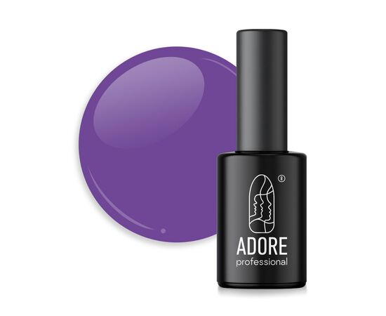 ADORE. Gel Polish, #165, Pur-pur, 8 ml. Гель-лак, темно-пурпурний #1
