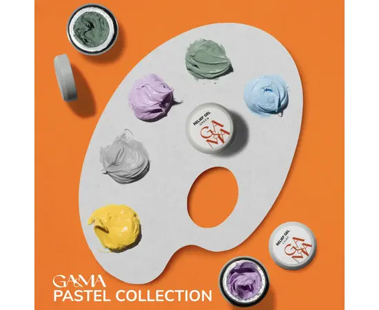 GA&MA. Relief gel, white, 5 g, рельєф гель, білий #6