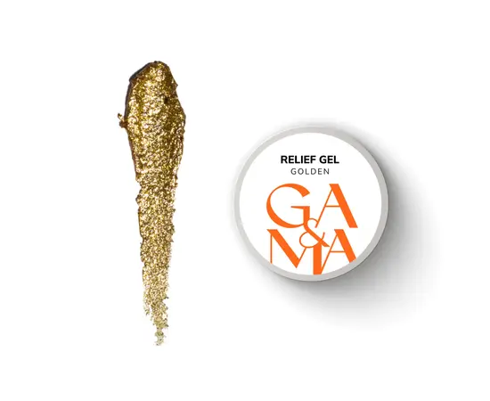 GA&MA. Relief gel, gold, 5 g, рельєф гель, золото #1