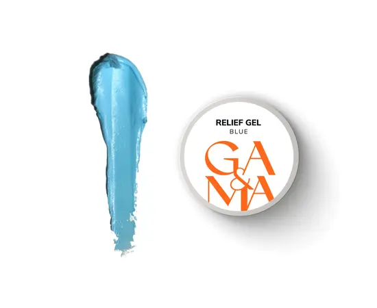 GA&MA. Relief gel, blue, 5 g, рельєф гель, блакитний #1